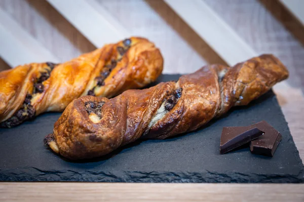 Famous french pastery named chocolatine or chocolate bread