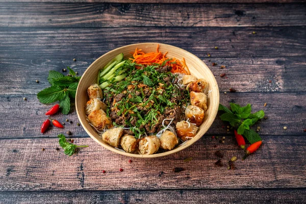 Asian Traditional Food Named Bobun — Stock Photo, Image