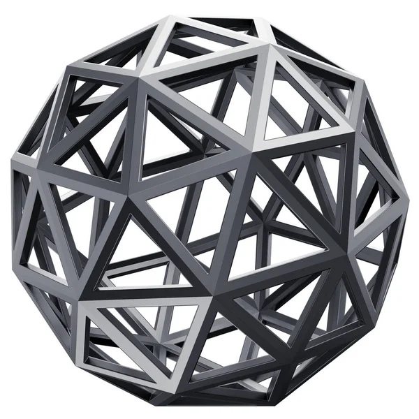 Black Steel Metal Sphere Ball Abstract Logo Icon Design Abstract 图库照片