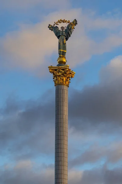 Kyjev Ukrajina Listopadu 2022 Památník Nezávislosti Panně Nazalezhnosti Kyjevě — Stock fotografie