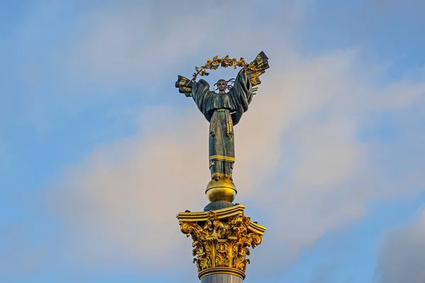 Kiev Ucraina Novembre 2022 Monumento All Indipendenza Dal Maidan Nazalezhnosti — Foto Stock