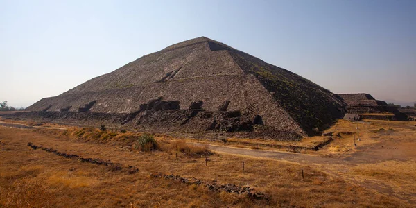 Teotihuacan遺跡での太陽のピラミッドの眺め メキシコ メキシコ — ストック写真