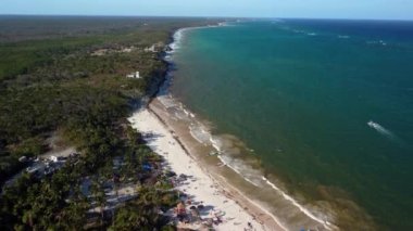 Cancun sahili manzaralı, Meksika