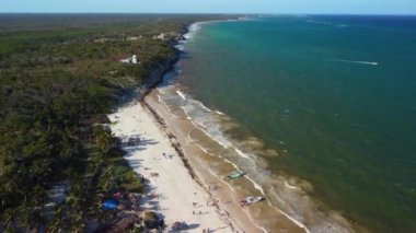 Cancun sahili manzaralı, Meksika