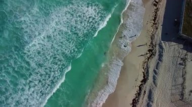 Cancun sahili manzaralı, Meksika