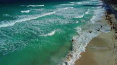 Cancun sahili manzaralı, Meksika