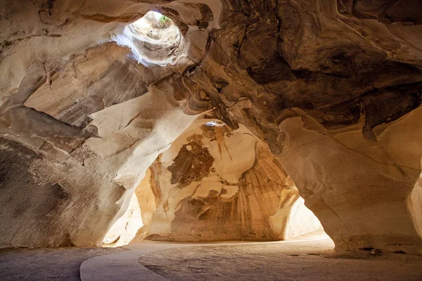 Печери Бейт Гурін Національному Парку Бейт Гувін Ізраїль — стокове фото