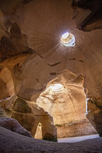 Grotte Campanarie Nel Parco Nazionale Beit Guvrin Israele — Foto Stock
