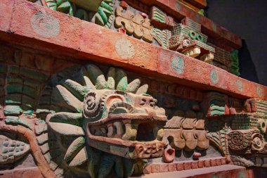 Mexico City, Meksika - 12 Mart 2022. Ulusal Antropoloji Müzesi, Müze Nacional de Antropoloji