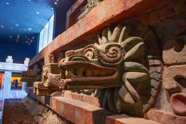 Mexico City, Meksika - 12 Mart 2022. Ulusal Antropoloji Müzesi, Müze Nacional de Antropoloji