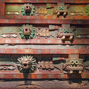 Mexico City, Meksika - 12 Mart 2022. Ulusal Antropoloji Müzesi, Müze Nacional de Antropoloji