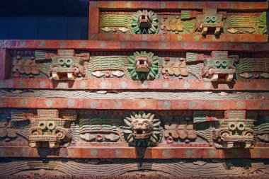Mexico City, Meksika - 12 Mart 2022. Ulusal Antropoloji Müzesi, Müze Nacional de Antropoloji