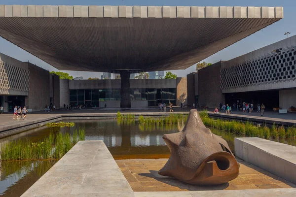 stock image Mexico City, Mexico - March 12, 2022. National Museum of Antropology, Museo Nacional de Antropologia