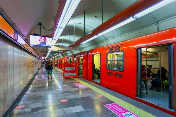 Ciudad México México Marzo 2022 Estación Metro Salto Del Agua —  Fotos de Stock