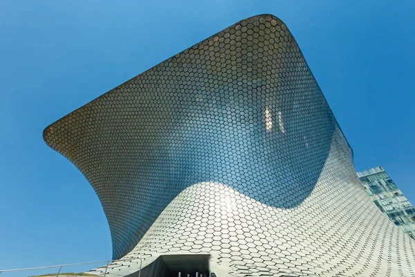 stock image MEXICO CITY, MEXICO - MARCH 14, 2022 - Soumaya is a private museum in Mexico City and a non-profit cultural institution with over 66,000 works from 30 centuries of art