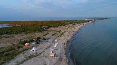 Dzharylgach adasının yazın insansız hava aracı ile çekilmiş görüntüsü. Ukrayna