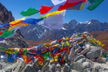 Cho La geçidinden, Gokyo göllerinden Everest Ana Kampı 'na giderken, Gokyo Gölü' nden Everest Kampı 'na giderken, Cho La Geçidi' nden,