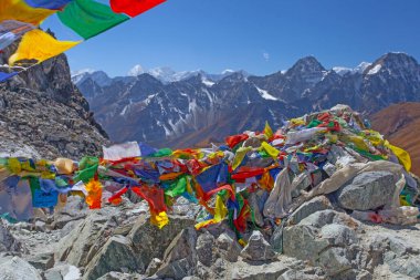 Cho La geçidinden, Gokyo göllerinden Everest Ana Kampı 'na giderken, Gokyo Gölü' nden Everest Kampı 'na giderken, Cho La Geçidi' nden,