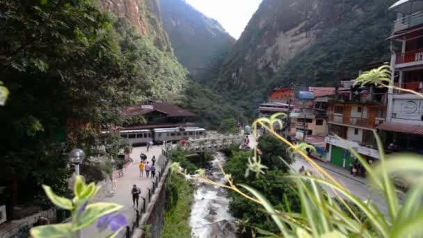 Sede Del Distrito Machupicchu Aguas Calientes Perú — Vídeos de Stock