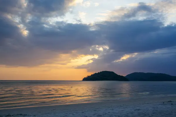 Amazing sunrise on the beach on Langkawi island, Malaysia