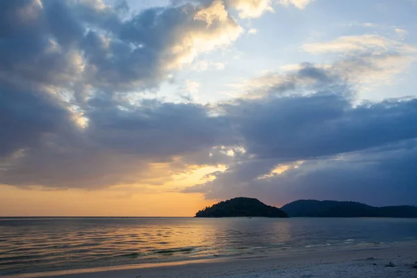 Amazing sunrise on the beach on Langkawi island, Malaysia