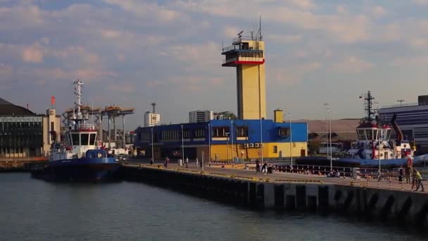 Gdingen Polen Juni 2023 Schiff Baltic Terminal Hafen Von Gdynia — Stockvideo