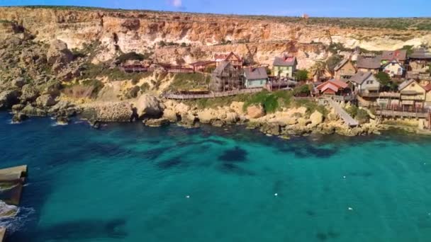 Famoso Pueblo Popeye Malta — Vídeos de Stock