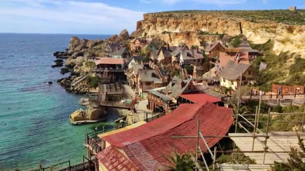 Famous Popeye Village Malta — Stock Video