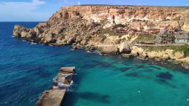 Beroemde Popeye Dorp Malta — Stockvideo