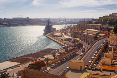 Sabahın erken saatlerinde Malta 'nın başkenti Valletta' da