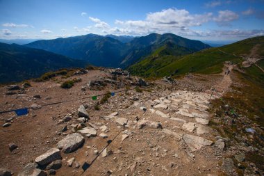 Tatras manzarası Kasprowy Wierch, Polonya 'dan alındı