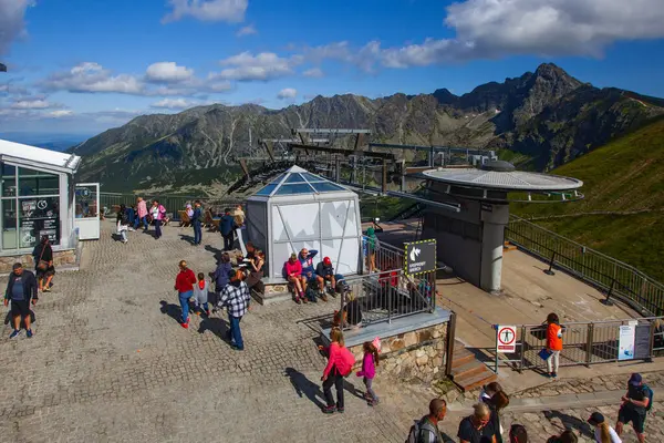 stock image Zakopane, Poland - July 29, 2024: The Cable Car To Kasprowy Wierch Peak in the High Tatra, Poland.