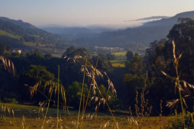 İspanya, Cantabria tepelerinde şaşırtıcı gün doğumu