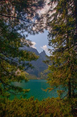 Tatra dağlarında Morskie Oko Gölü, Polonya