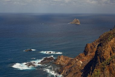 Tenerife 'deki Playa de Benijo' nun güzel manzarası