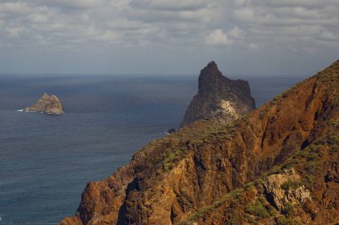 Tenerife 'deki Playa de Benijo' nun güzel manzarası