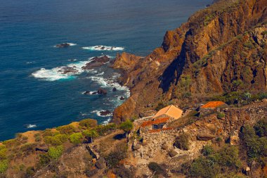 Tenerife 'deki Playa de Benijo' nun güzel manzarası