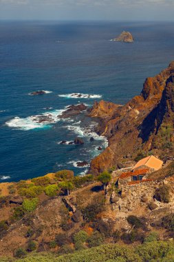 Tenerife 'deki Playa de Benijo' nun güzel manzarası