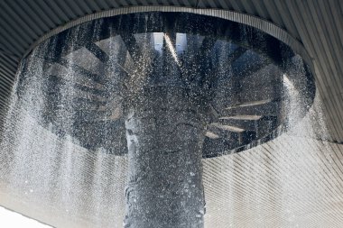 Mexico City, Mexico - 12 Mart 2022: National Museum of Antropology Interior 'a bilet, Meksika' nın en büyük ve en çok ziyaret edilen müzesidir.