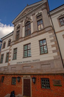 Warsaw, Poland - July 14, 2024: Fryderyk Chopin  museum  at Ostrogski Castle in Warsaw, Poland, established in 1954 and dedicated to Polish composer Frederic Chopin. clipart