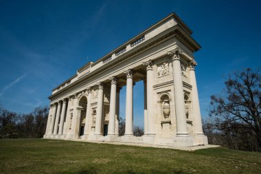 The colonnade on Rajstna is a romantic classicist gloriet near Valtice town, local name is Kolonada na Rajstne, Lednice and Valtice area, South Moravia, Czech Republic