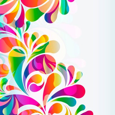 Soyut renkli yay atma arkaplanı. Vektör.