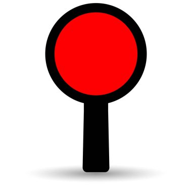 Beyaz arkaplanda trafik işaretini durdur simgesi.