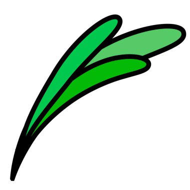 Dal, yaprak simgesi. Hat sanatı. Beyaz arka plan. Sosyal medya simge. İş kavramı. İşaret, sembol, web öğesi. Dövme şablonu. Web sitesi piktogram.