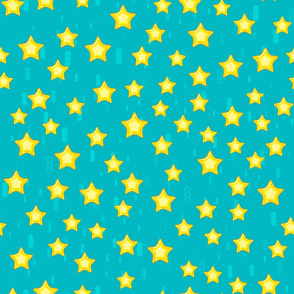 Зоряний Безшовний Візерунок Білому Тлі Дизайн Паперового Друку Анотація Ретро — стоковий вектор