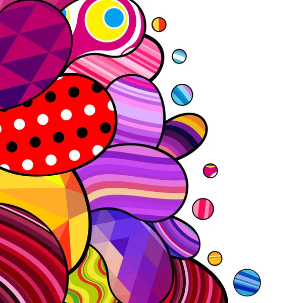 Splash Paisley Lumineux Fond Carnaval Ethnique Modèle Ornement Abstrait Rétro — Image vectorielle
