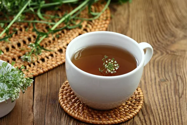 Herbal Tea Herb Capsella Bursa Pastoris Also Known Shepherd Purse — Stock Photo, Image
