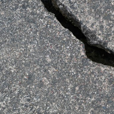 Old aged weathered cracked grey black tarmac texture pattern, large detailed damaged textured asphalt grungy background flat lay, horizontal rough grained broken pattern macro closeup grunge copy space