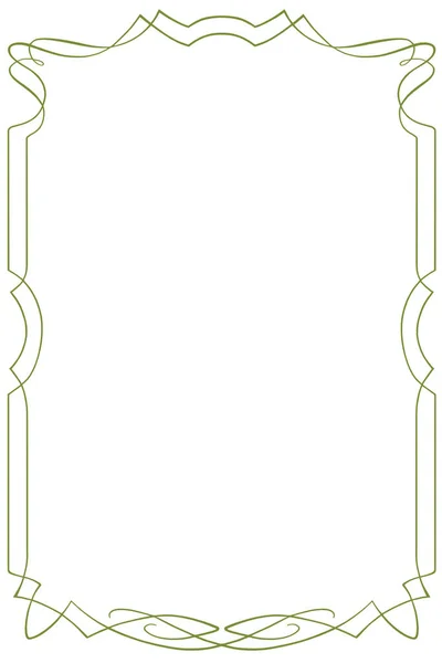 Blank Empty Isolated Olive Green Grunge Vintage Art Nouveau Könyv — Stock Fotó