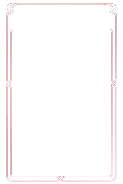 Пустая Пустая Розовый Гранж Гранж Винтажный Югендстиль Книга Виньет Вертикальный — стоковое фото
